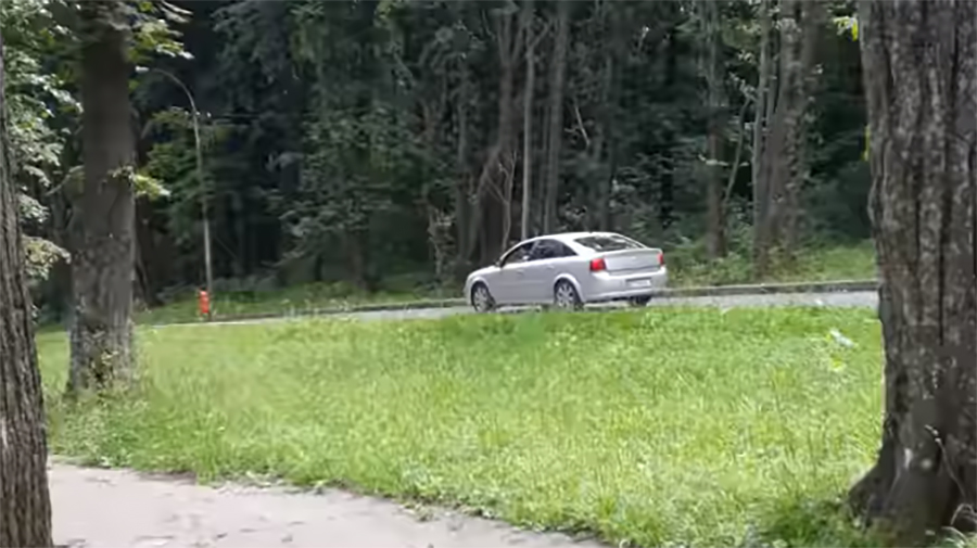 У курортному парку - як на автомобільній трасі! У Трускавці автівки їздять алеями парку